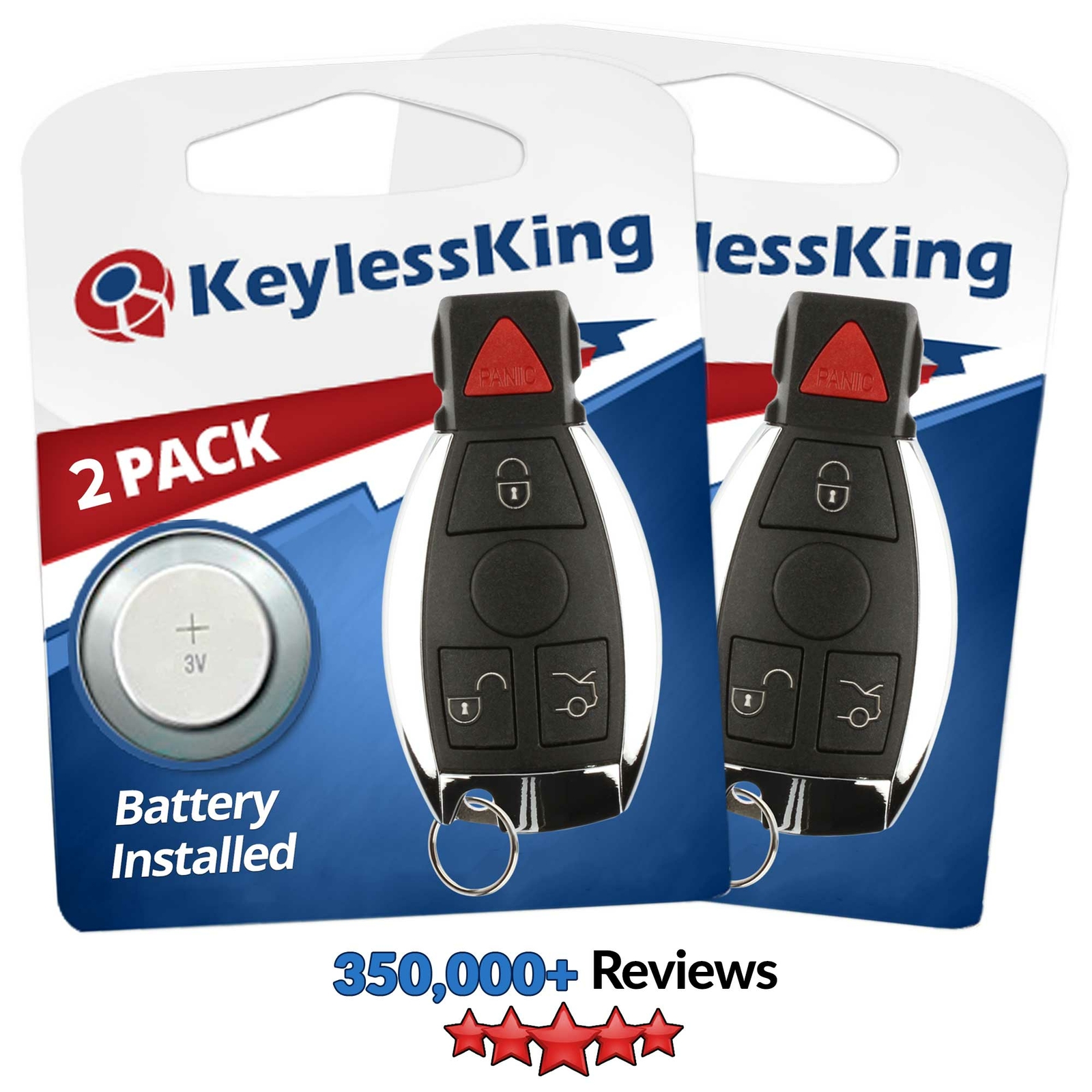 2 Replacement for Mercedes-Benz IYZ3317 Keyless Entry Remote Car Key Fob Control 2 Replacement for Mercedes-Benz IYZ3317 Keyless Entry Remote Car Key Fob Control