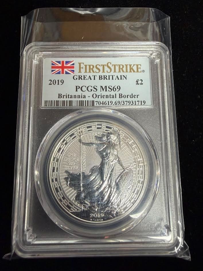 2019 2PD GREAT BRITAIN 1OZ SILVER BRITANNIA ORIENTAL BORDER NGC MS69 2019 2PD GREAT BRITAIN 1OZ SILVER BRITANNIA ORIENTAL BORDER NGC MS69
