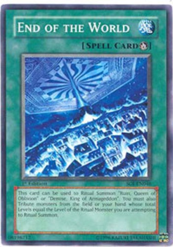 End of the World - SOI-EN046 - Common - Unlimited Edition Heavily Played