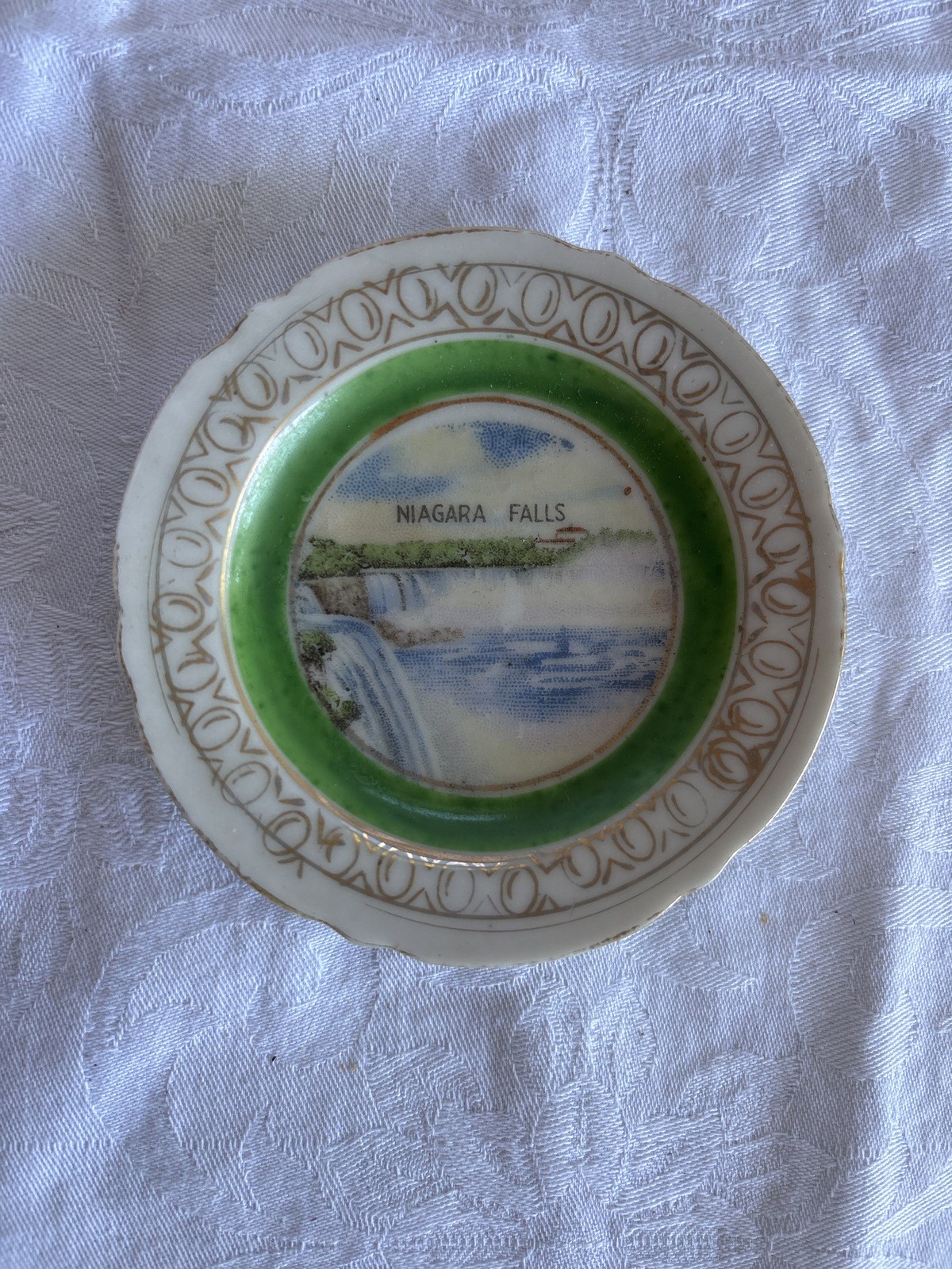 Vintage Made in Occupied Japan Niagara Falls Souvenir Miniature Plate Vintage Made in Occupied Japan Niagara Falls Souvenir Miniature Plate