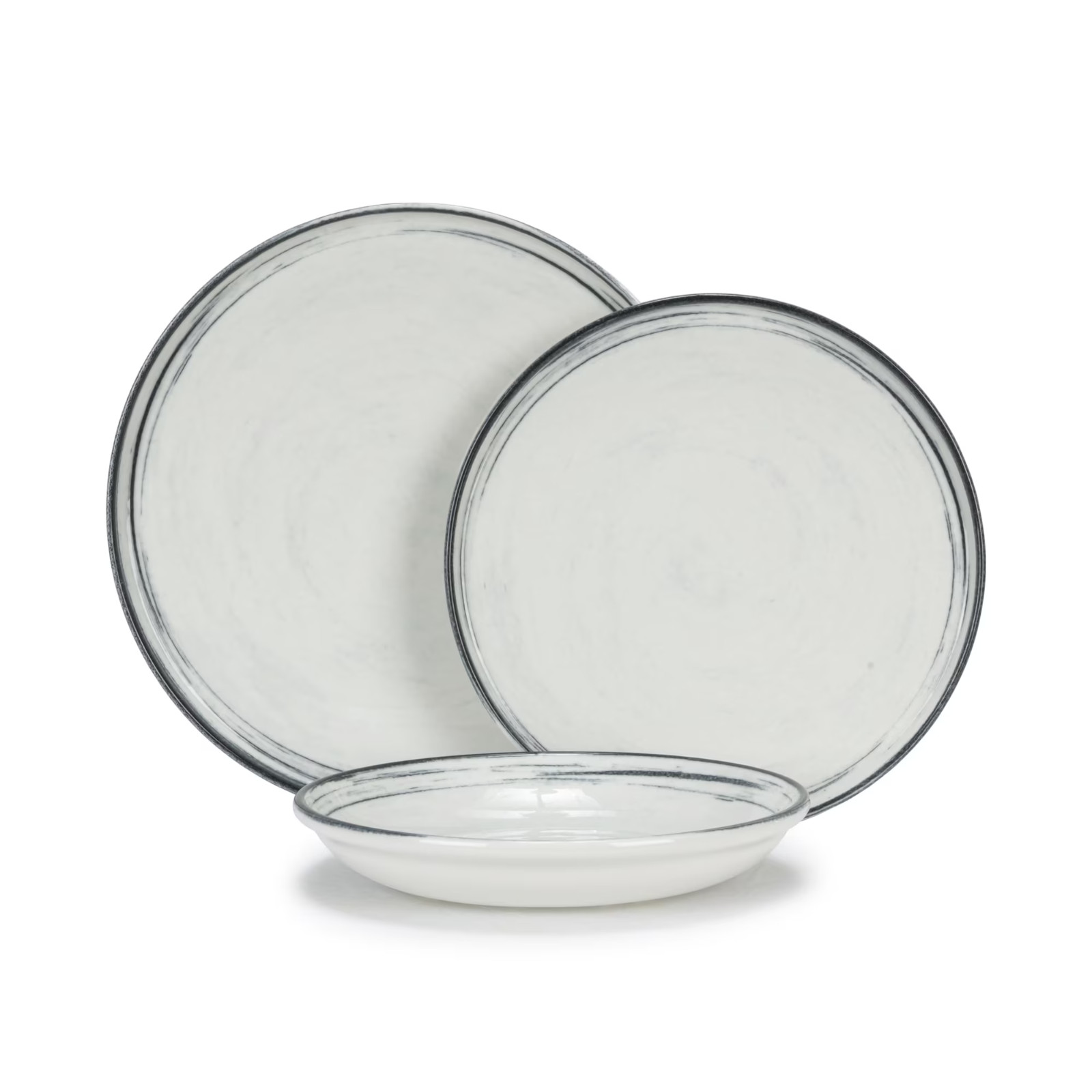 Porcelain 12-Piece Dinnerware Set French Home, Water's Edge Porcelain 12-Piece Dinnerware Set French Home, Water's Edge
