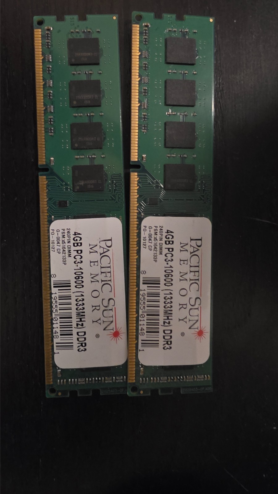 Pacific Sun 8GB Kit (2x4GB) DDR3 1333MHz PC3-10600 Desktop RAM DIMM