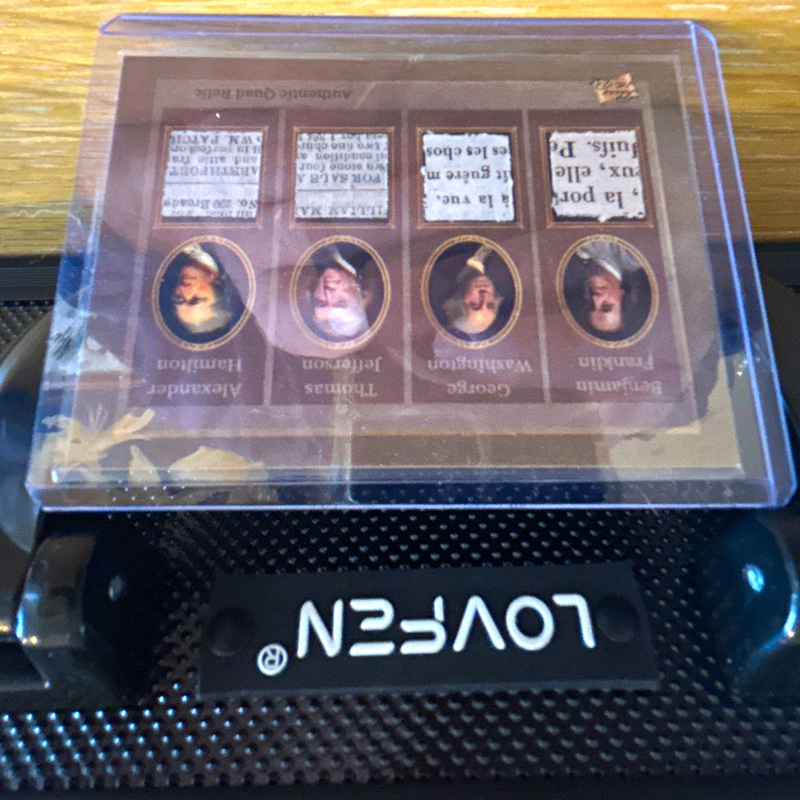 Super Products 2023 Famous Americans Authentic Quad Relic #233 Franklin/4 Super Products 2023 Famous Americans Authentic Quad Relic #233 Franklin/4
