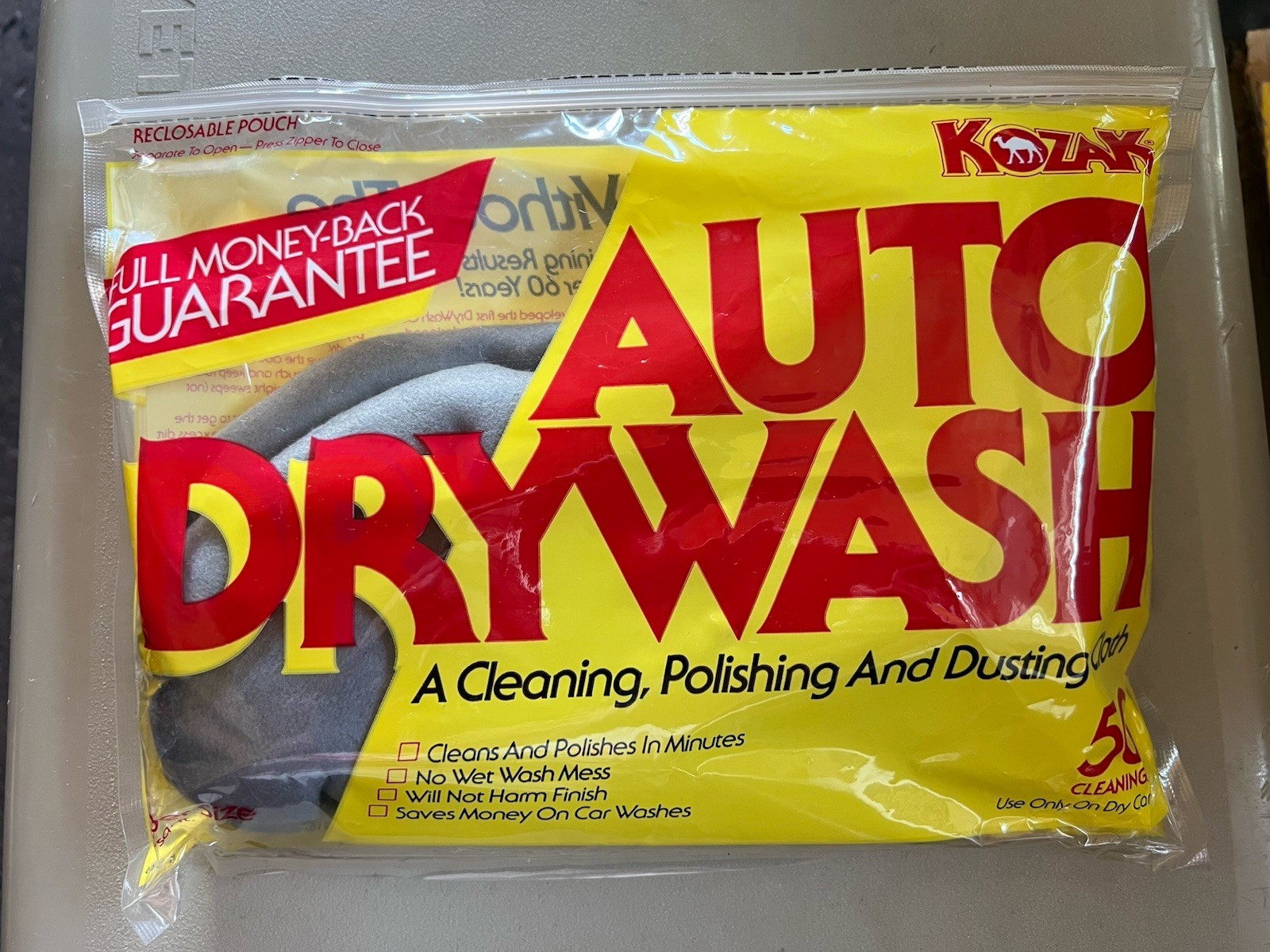 NOS 1986 Kozak Auto Drywash Cleaning And Dusting Cloth