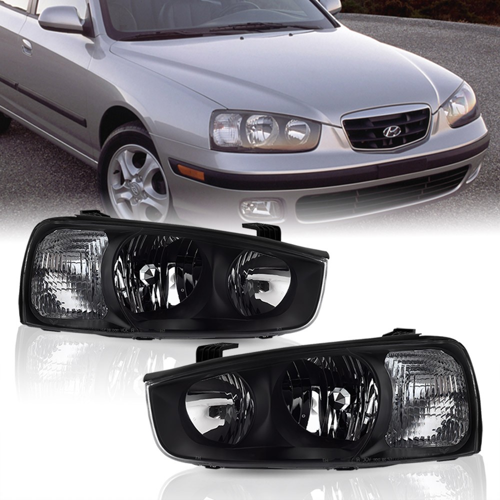 For 2001-2003 Hyundai Elantra Headlights Headlamps Replacement Pair Left+Right For 2001-2003 Hyundai Elantra Headlights Headlamps Replacement Pair Left+Right