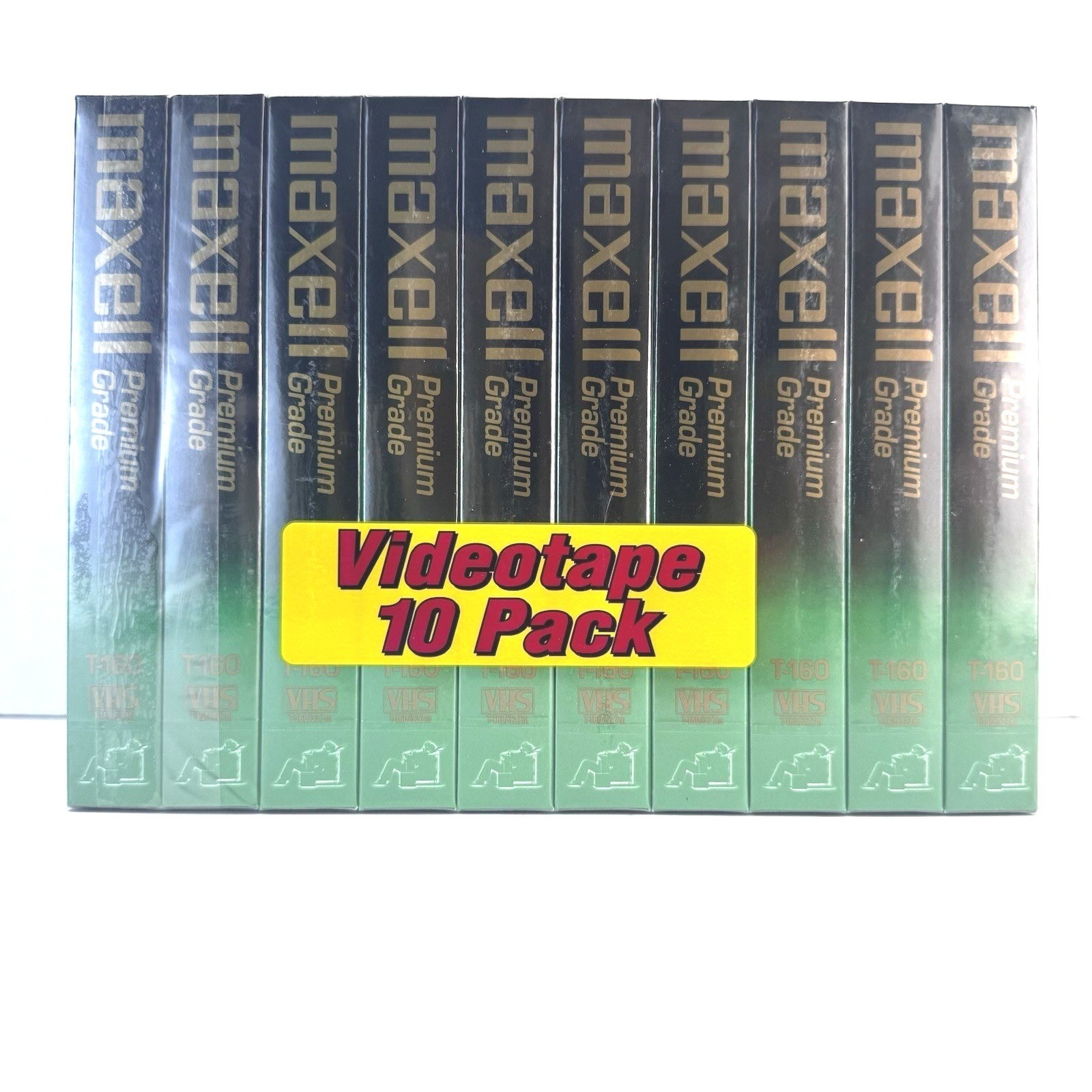 Maxell Premium Grade T-160 8 Hours VHS Videotapes 10-Pack Factory Sealed NEW Maxell Premium Grade T-160 8 Hours VHS Videotapes 10-Pack Factory Sealed NEW