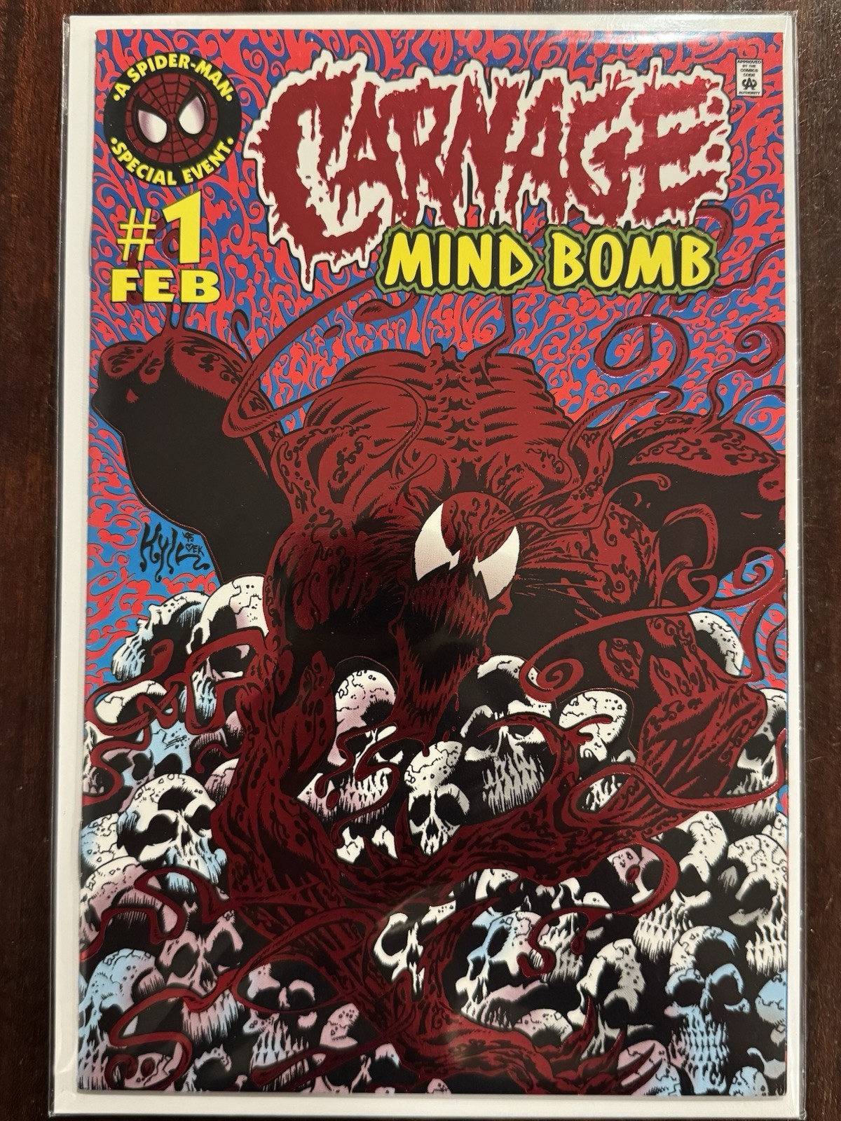 Carnage: Mind Bomb #1 Red Holo-Foil Cover 🔑 1st Carnage Solo-Titled Issue 1995