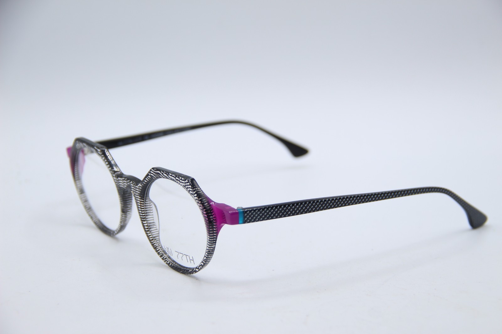 NEW NW 77TH DAYBED DOT PURPLE BLACK AUTHENTIC FRAMES EYEGLASSES 44-23