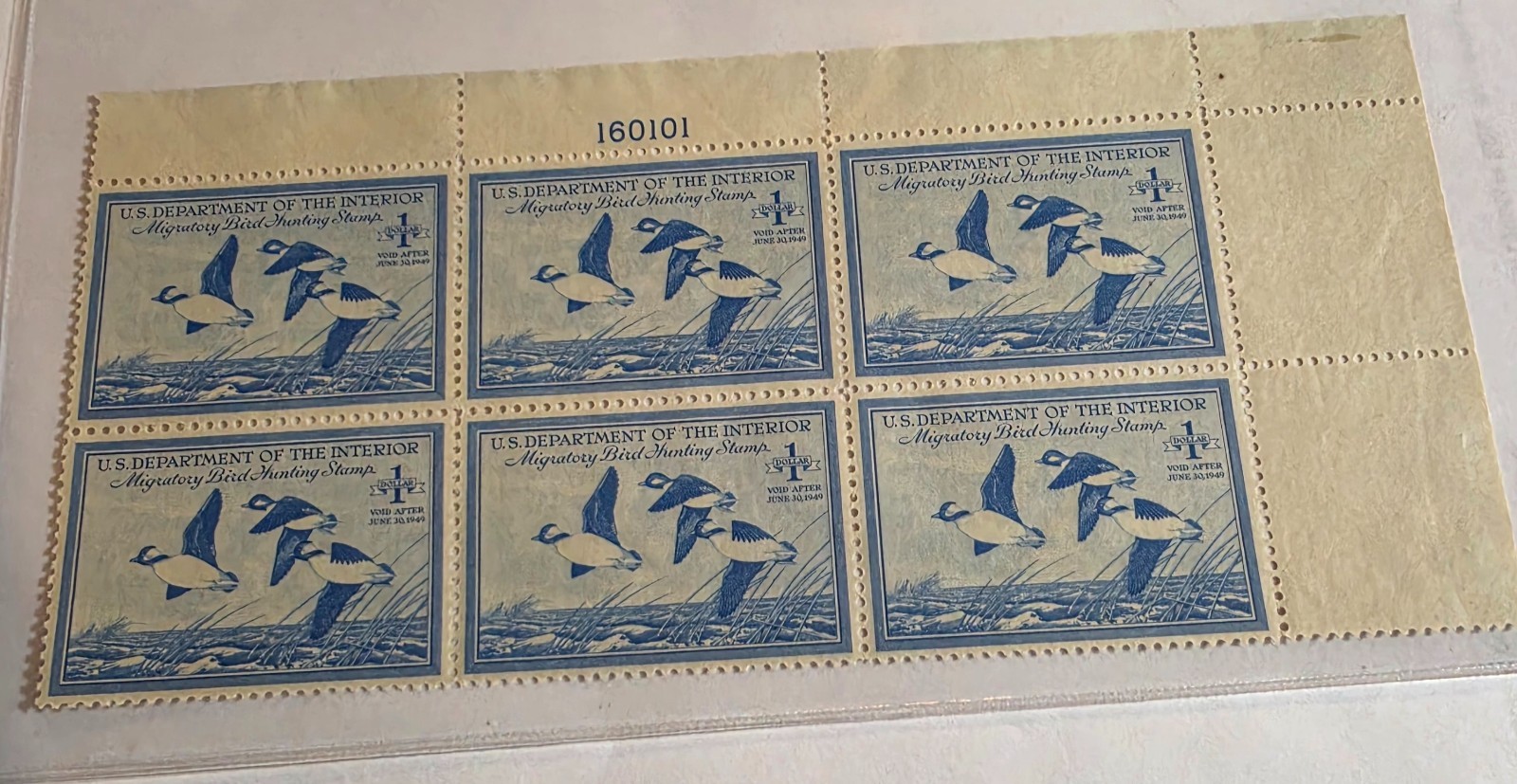 usRevenuer Midwest Dealer Retiring RW 15 MNH Nice Plate block usRevenuer Midwest Dealer Retiring RW 15 MNH Nice Plate block
