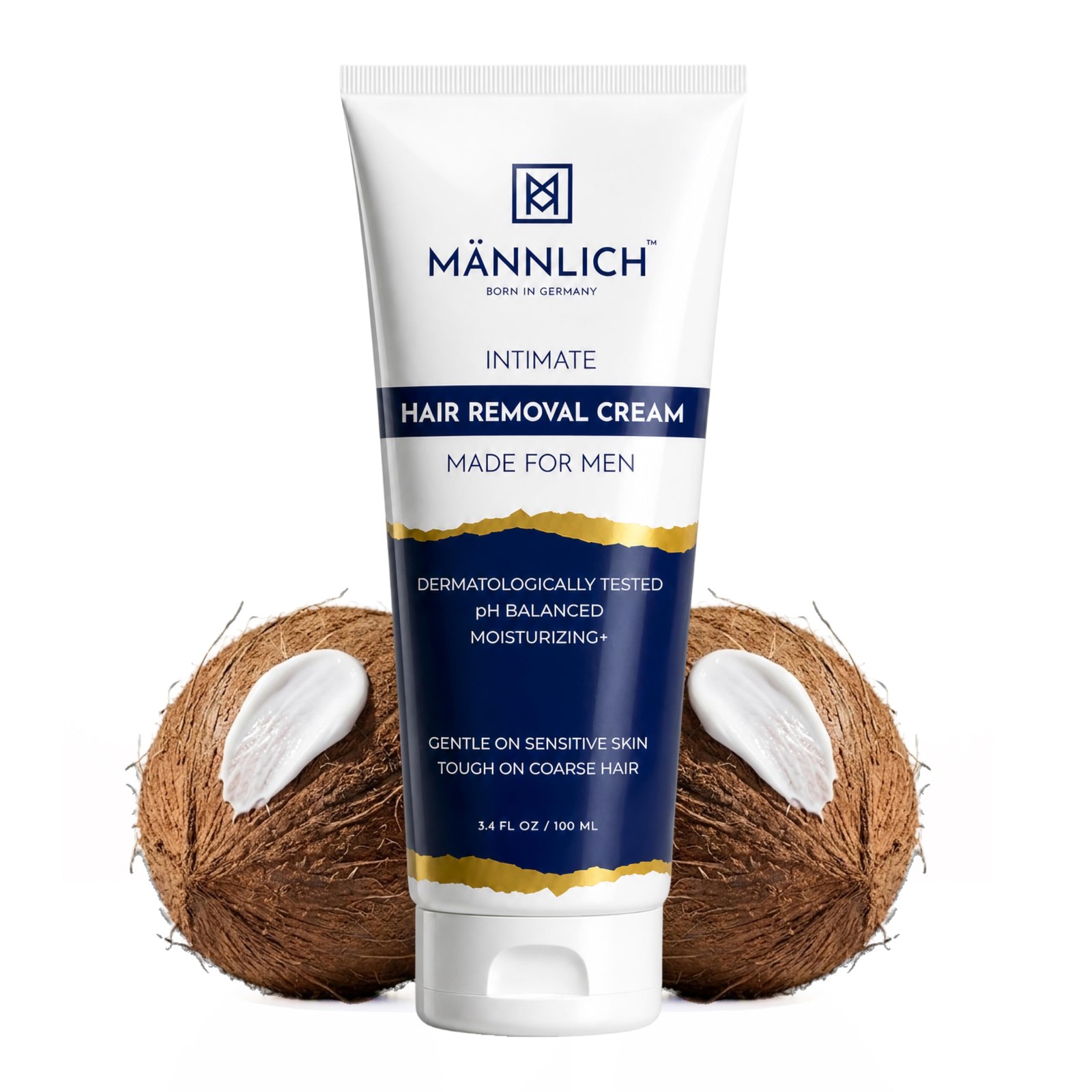 Mannlich Men Intimate Hair Removal Cream | Painless | 100ml Mannlich Men Intimate Hair Removal Cream | Painless | 100ml