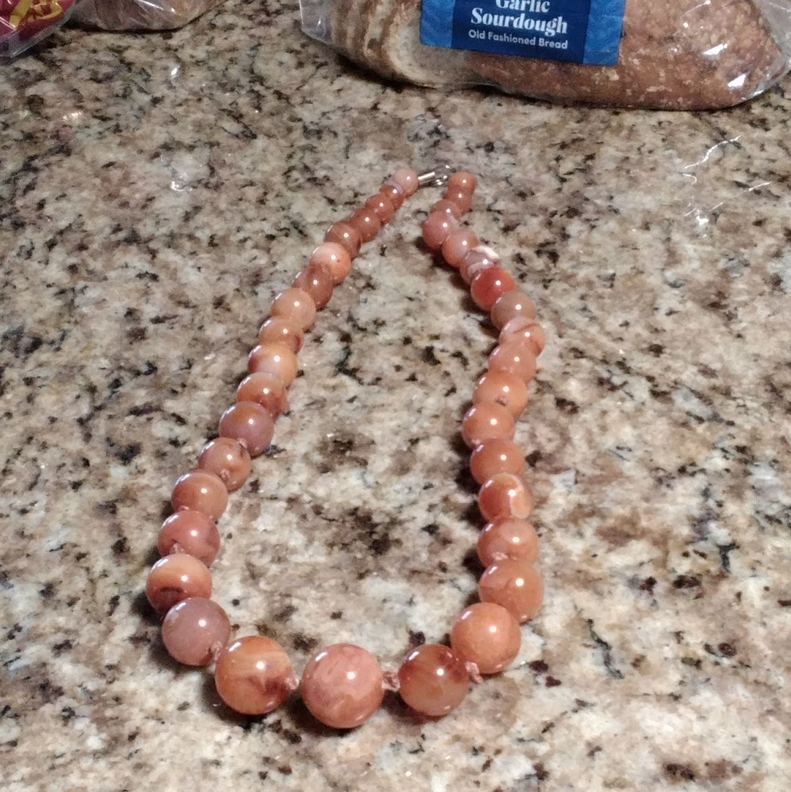 Authentic Vintage Camellia  Beads  Necklace