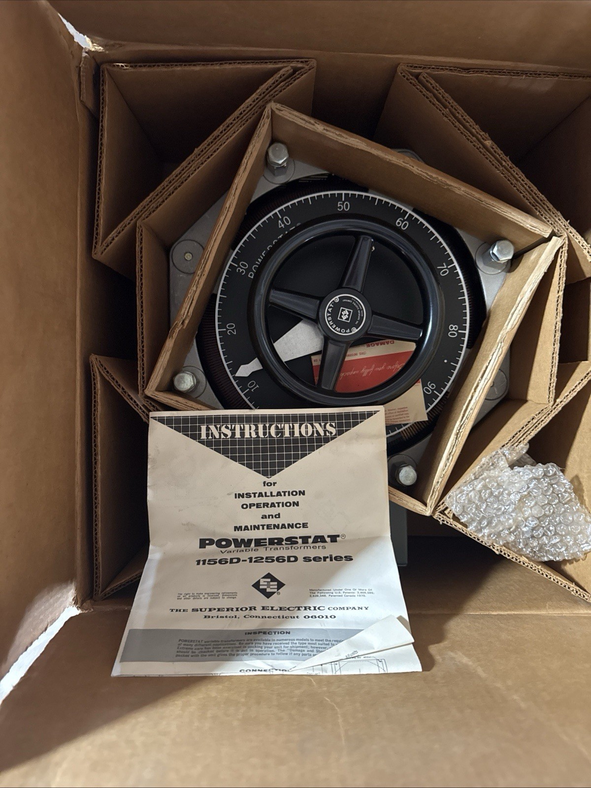Powerstat Variable AutoTransformer 1256DT (New, Opened box) New price $800 Powerstat Variable AutoTransformer 1256DT (New, Opened box) New price $800