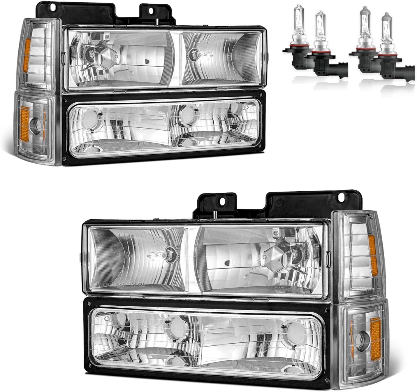 1992-1998 Chevy C10 C/K 1500 2500 3500 Silverado Tahoe Headlights Left Right