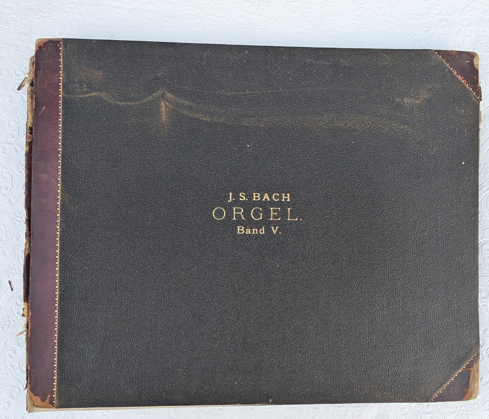 Bach Orgel Band V Peters Edition Antique 19th Century Organ Sheet Music Book
