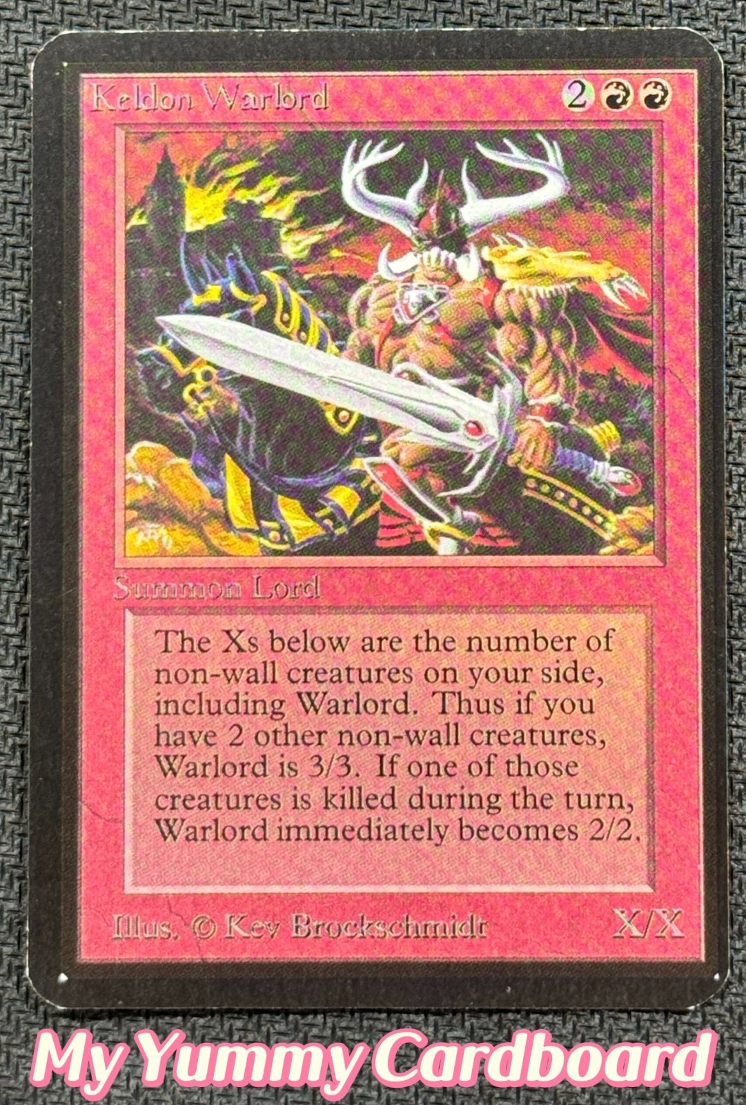 MTG Alpha Keldon Warlord — Lightly Played | Limited Edition Alpha 1993
