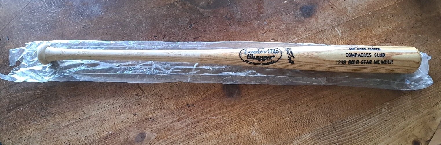 Vintage 1998 MLB Tony Gwynn Signed Bat Compadres Club Gold Star Member