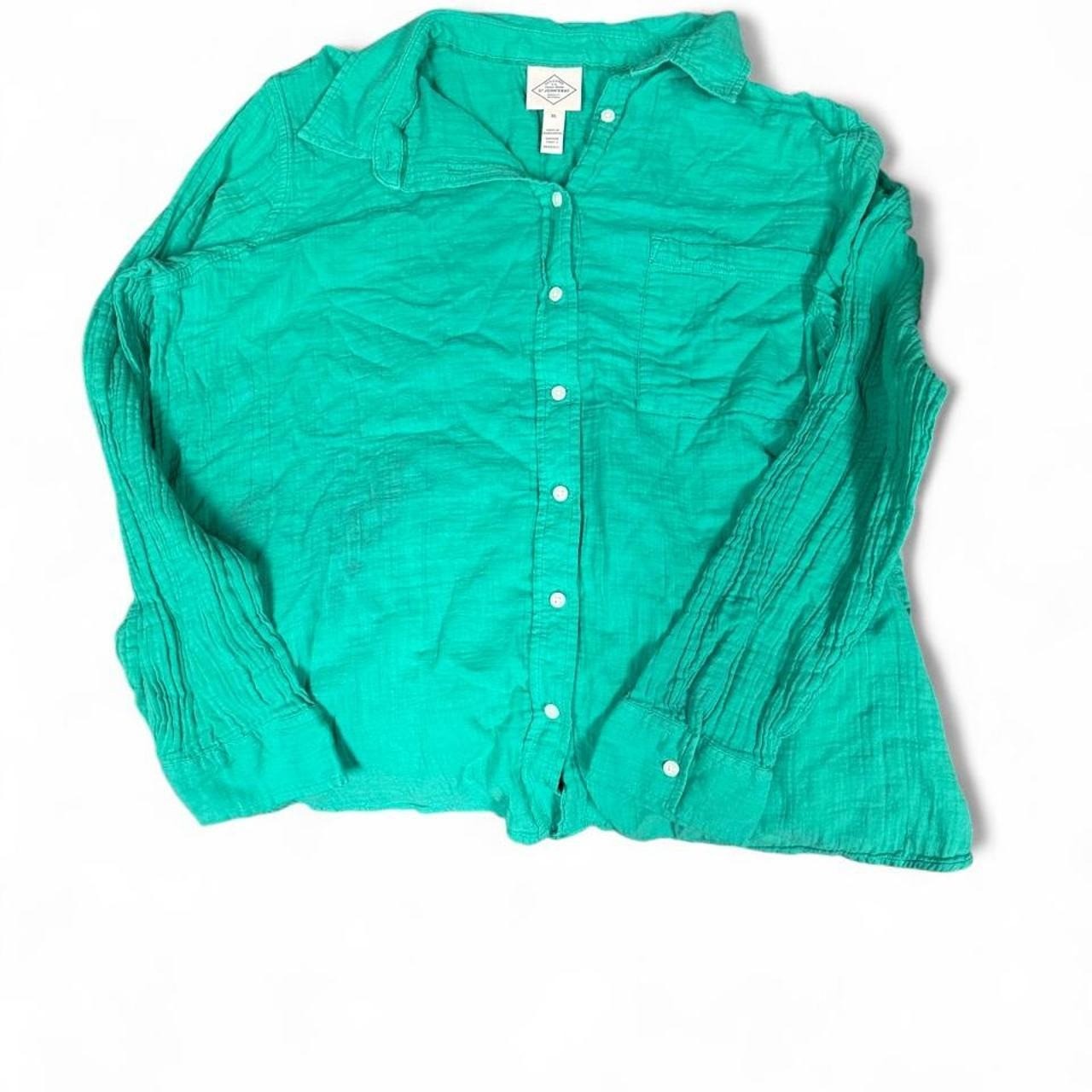 St. John\'s Bay textured button-up shirt