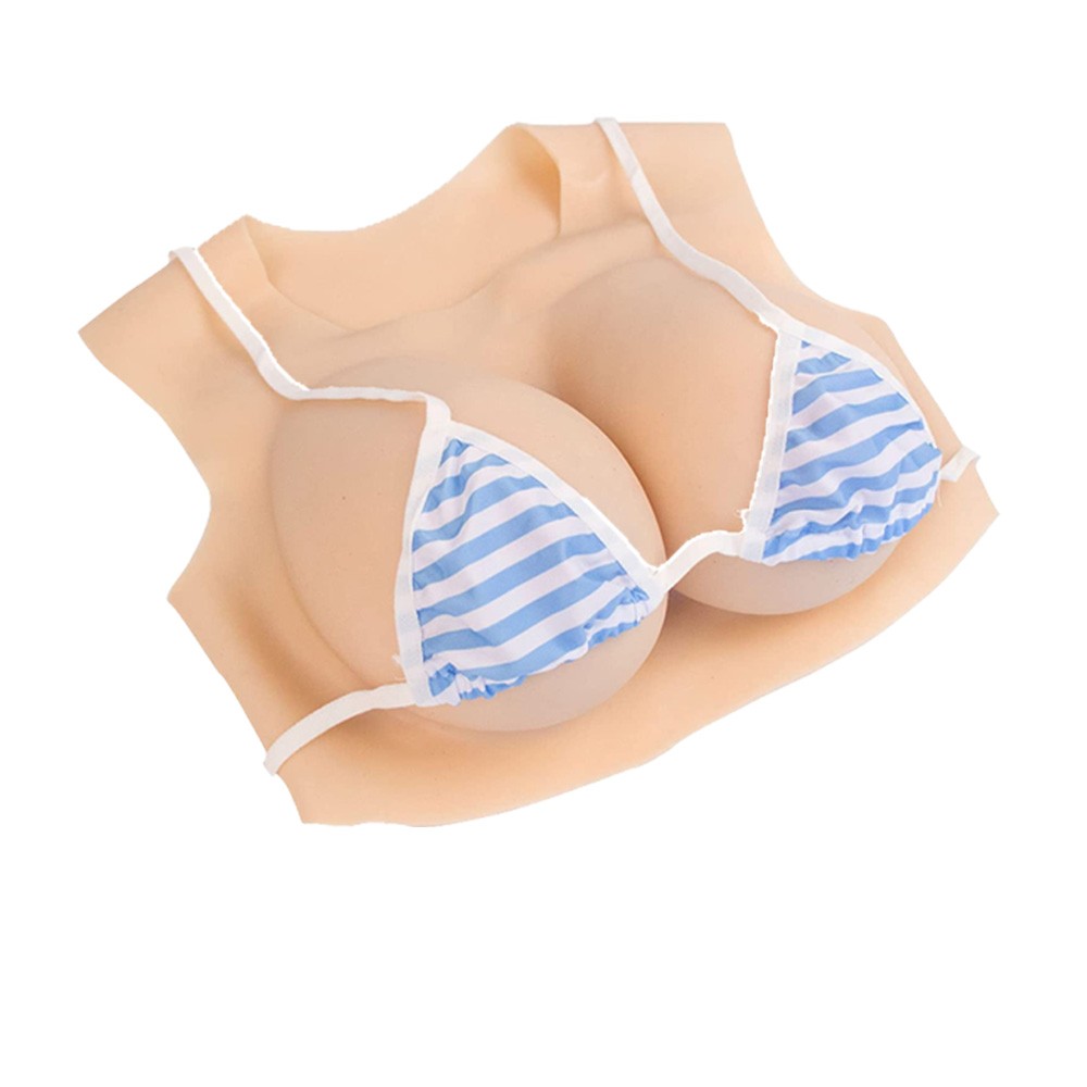 Realistic B-H Cup Silicone Breast Forms Breast Plate Fake Boobs For Crossdresser