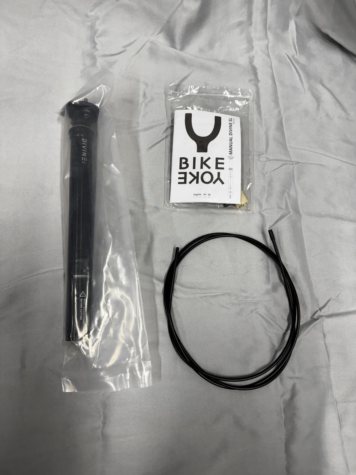Bike Yoke Divine SL 100mm Dropper Seatpost - Lightweight, Carbon Rail, 30.9