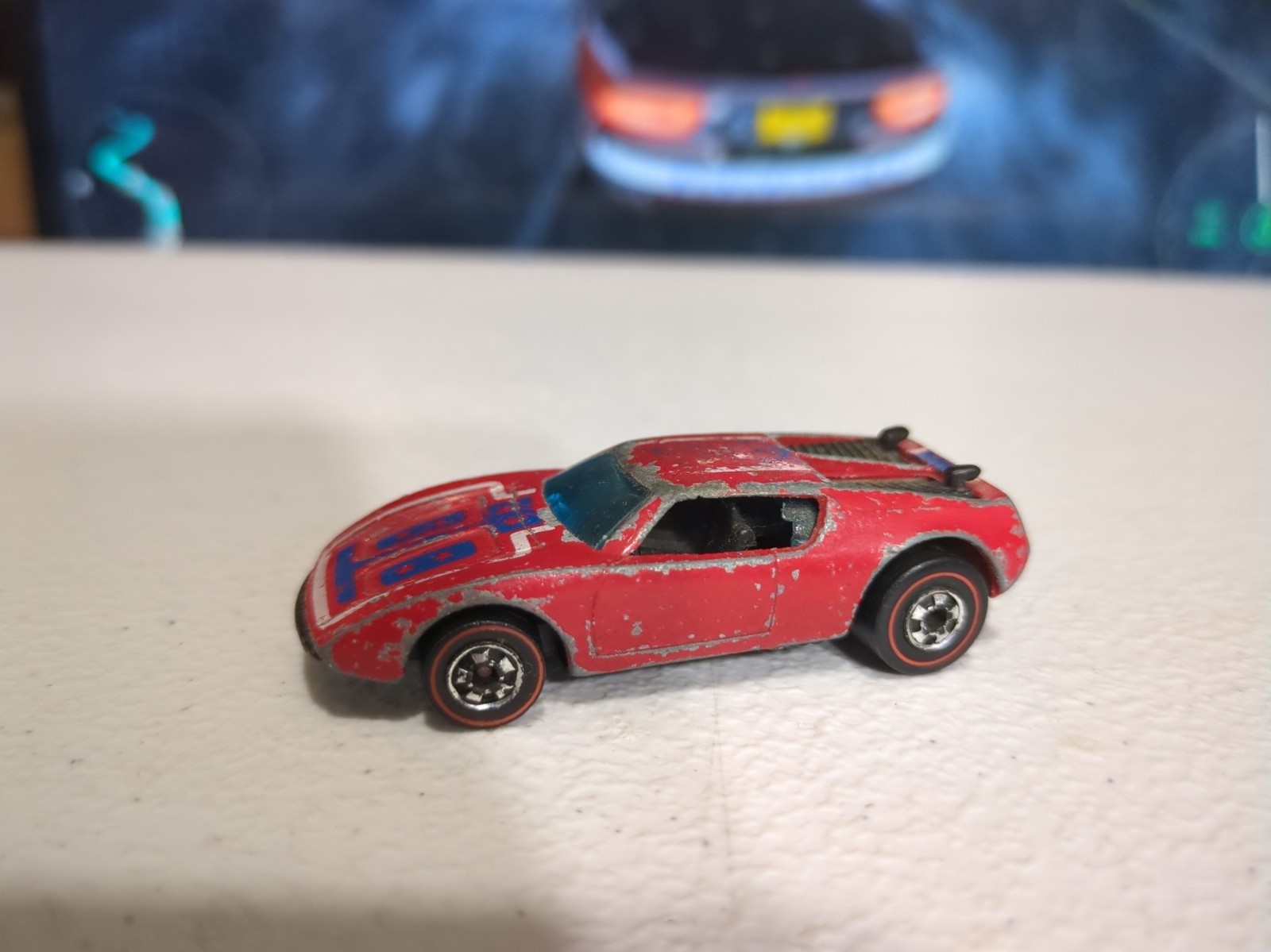 Vintage Hot Wheels Redline 1969 Red AMX 2 Warpath Hong Kong