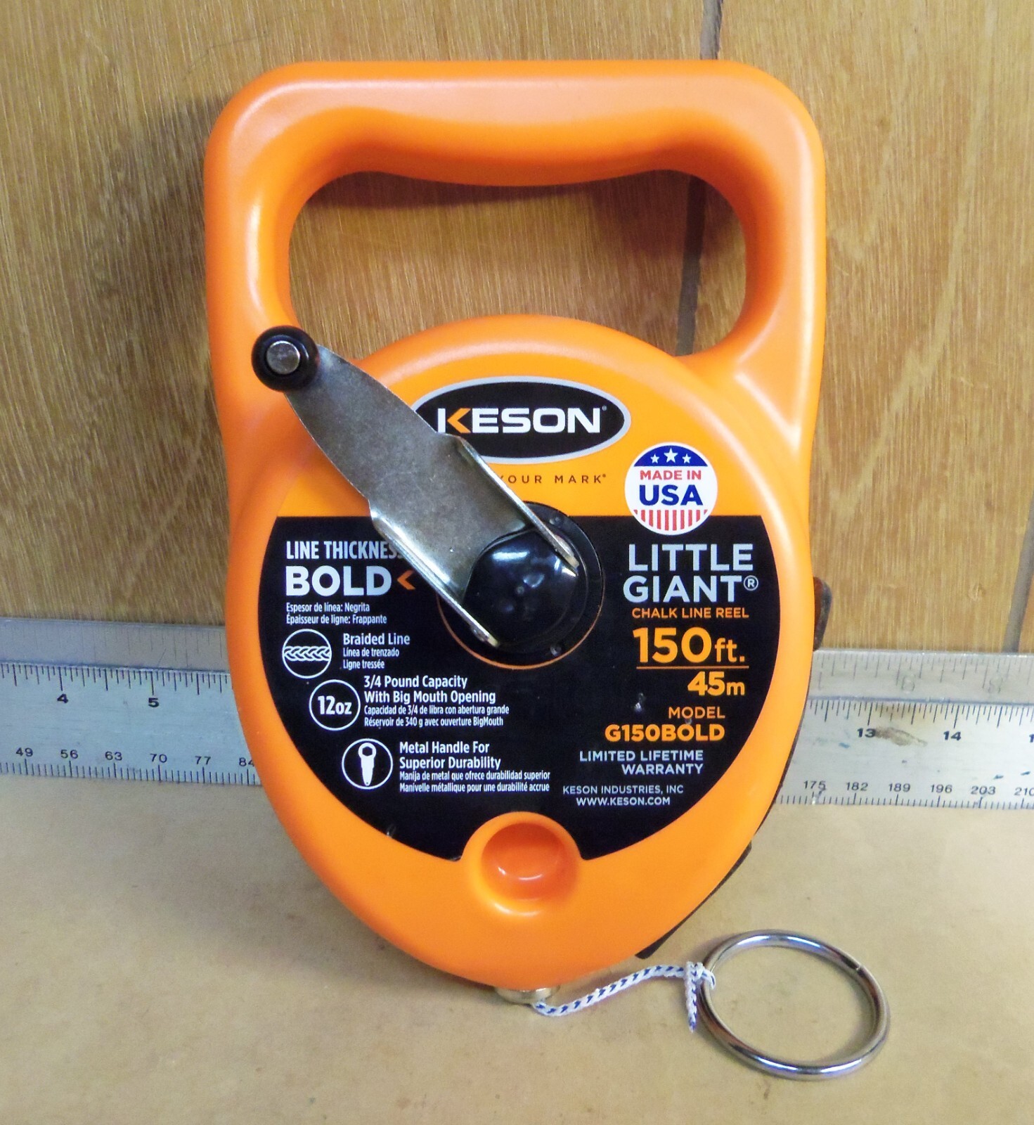 Keson – Little Giant – 150 Foot Chalk Line Reel – Model # G150Bold (NOS)