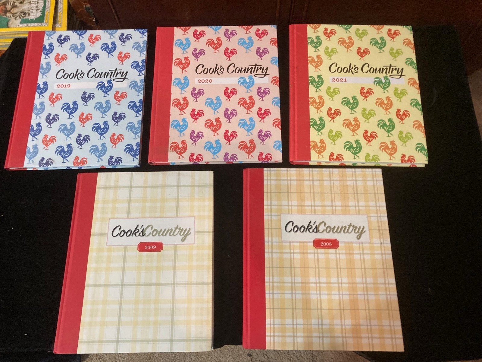 Lot of 5 - Cook’s Country Annuals Recipe Hardcover Books 2009,10,19,20,2021 EX