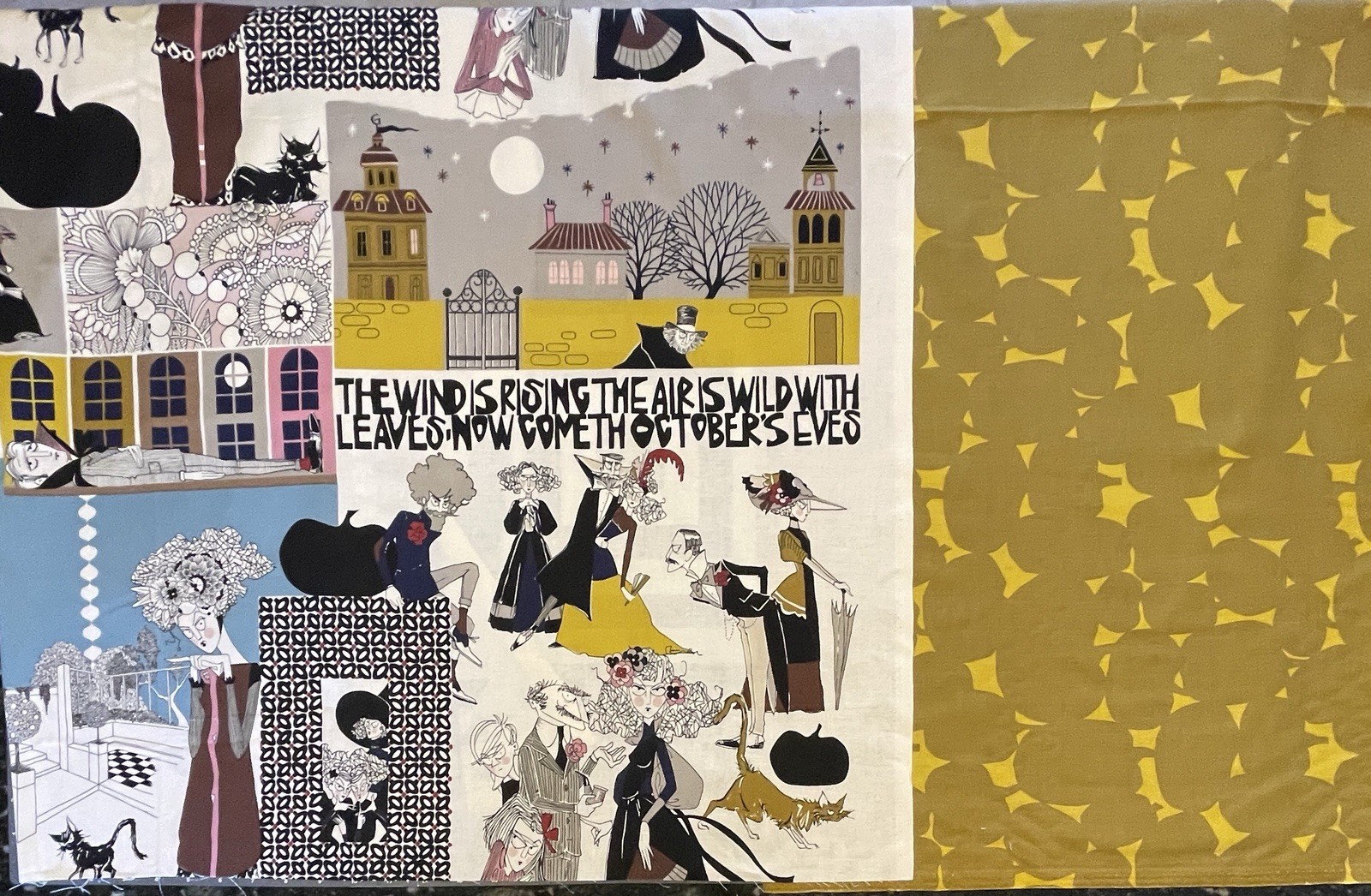 Alexander Henry Something Ghastlie One Yard & Ghastlie Jacks 1/2 Yard- LOT of 2 Alexander Henry Something Ghastlie One Yard & Ghastlie Jacks 1/2 Yard- LOT of 2