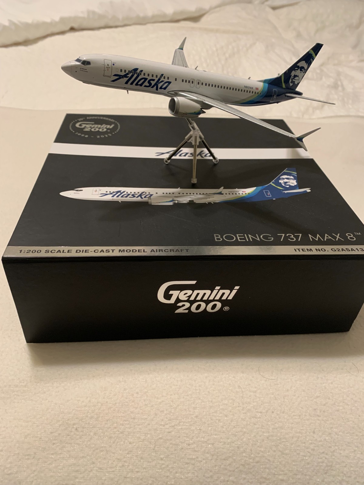 Gemini Jets 1:200 Alaska Airlines Boeing 737 MAX 8 N803AK G2ASA1488