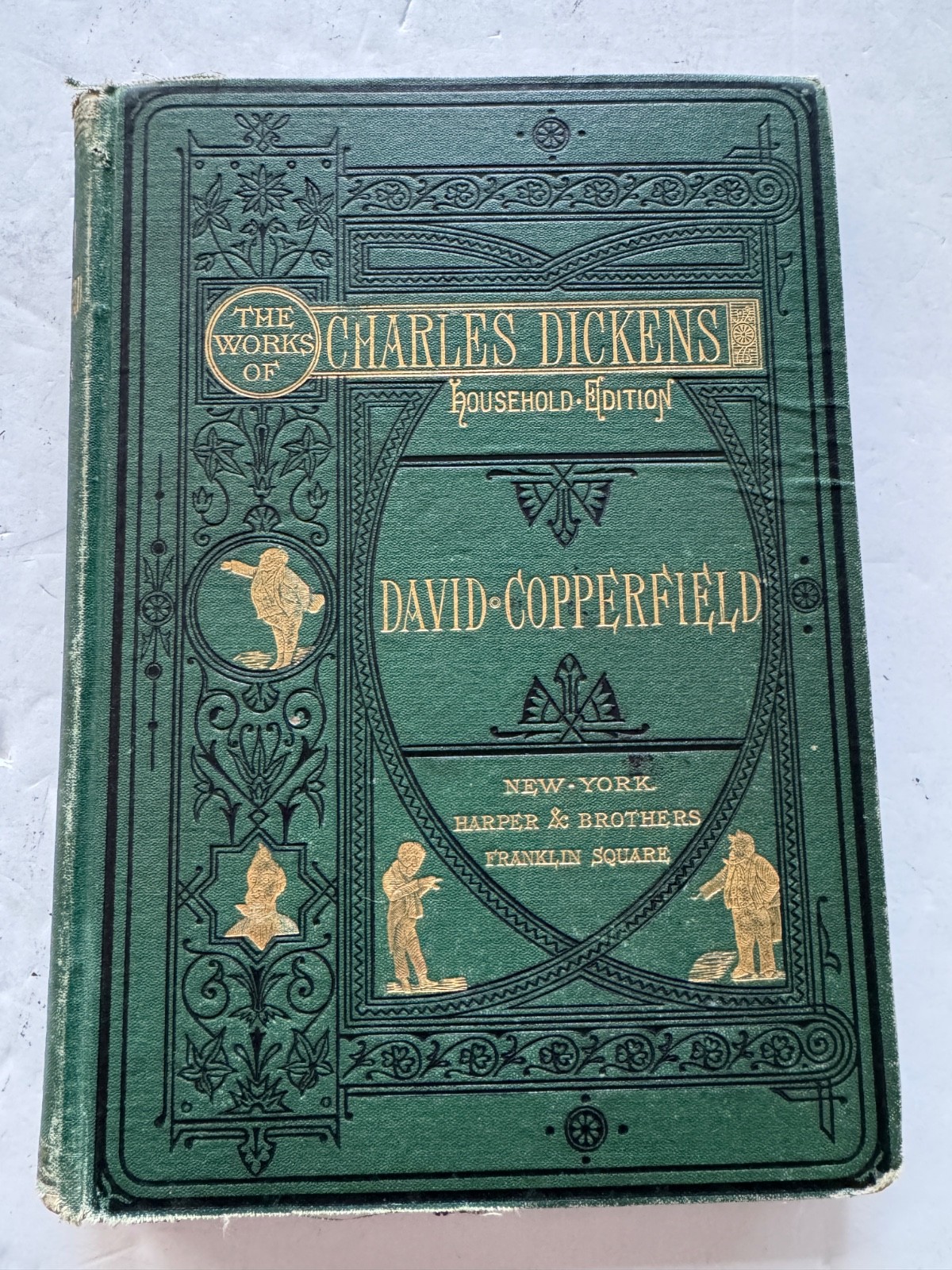 1872 Charles Dickens David Copperfield Household Edition Harper Illustrated Anti