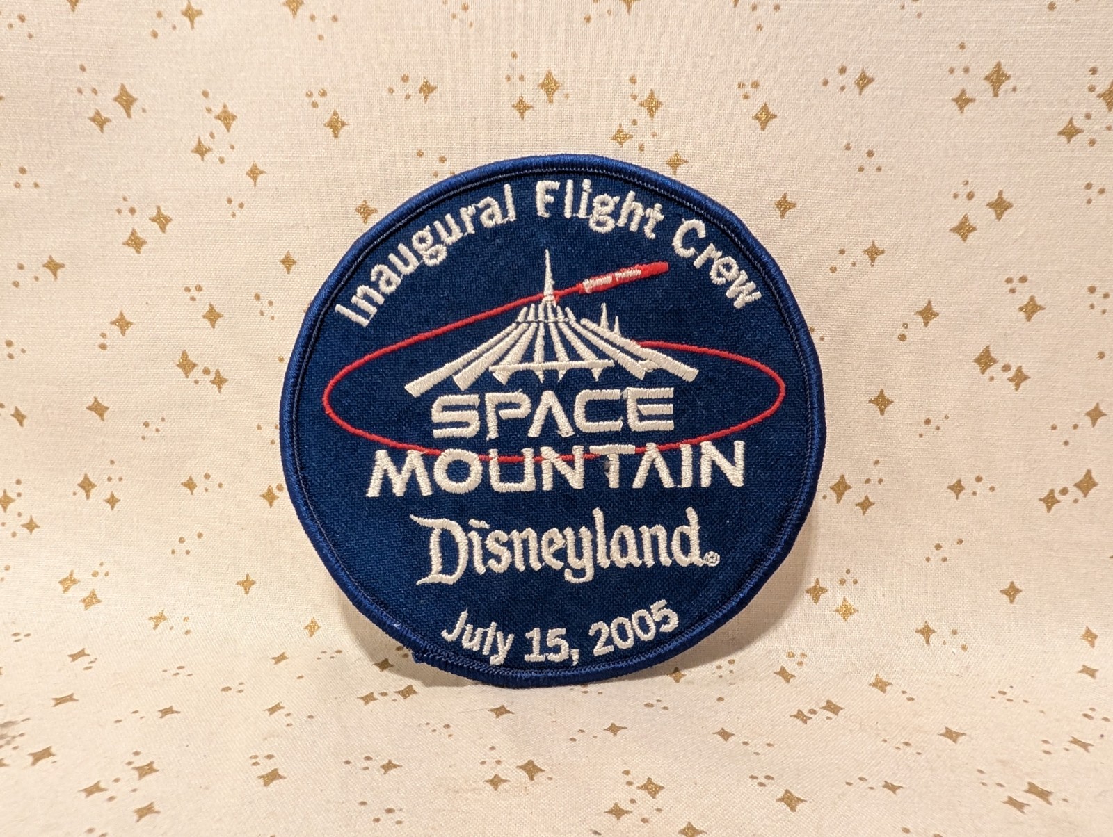 VTG Disneyland Space Mountain Reopening Inaugural Patch Cast Member Employee