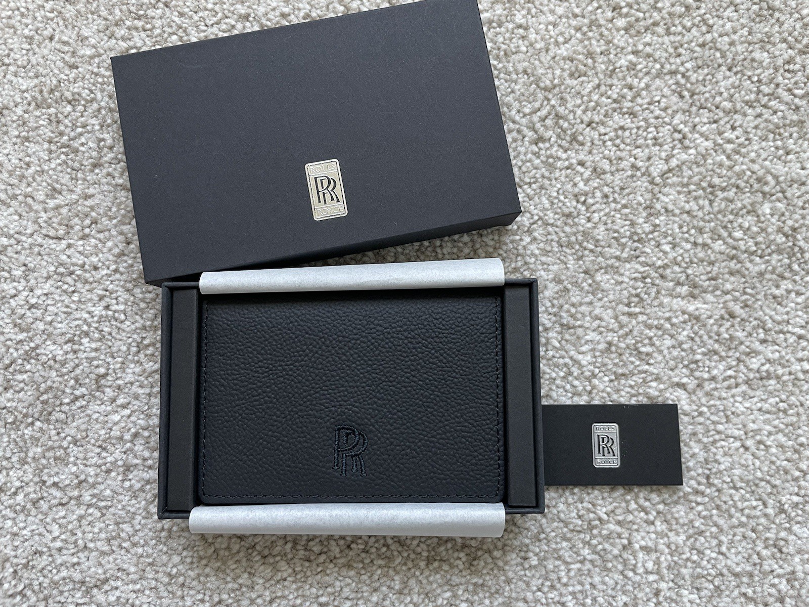 NIB~ Rolls Royce The Collection Original Card Holder Black/Orange VIP Gift NIB~ Rolls Royce The Collection Original Card Holder Black/Orange VIP Gift