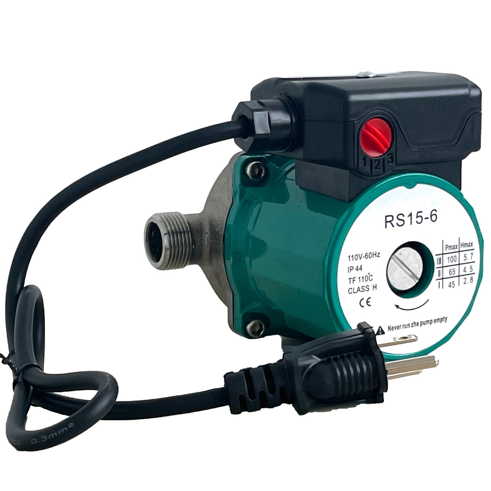 Hot Water Circulation Pump Circulator Pump 110V 100W NPT3/4