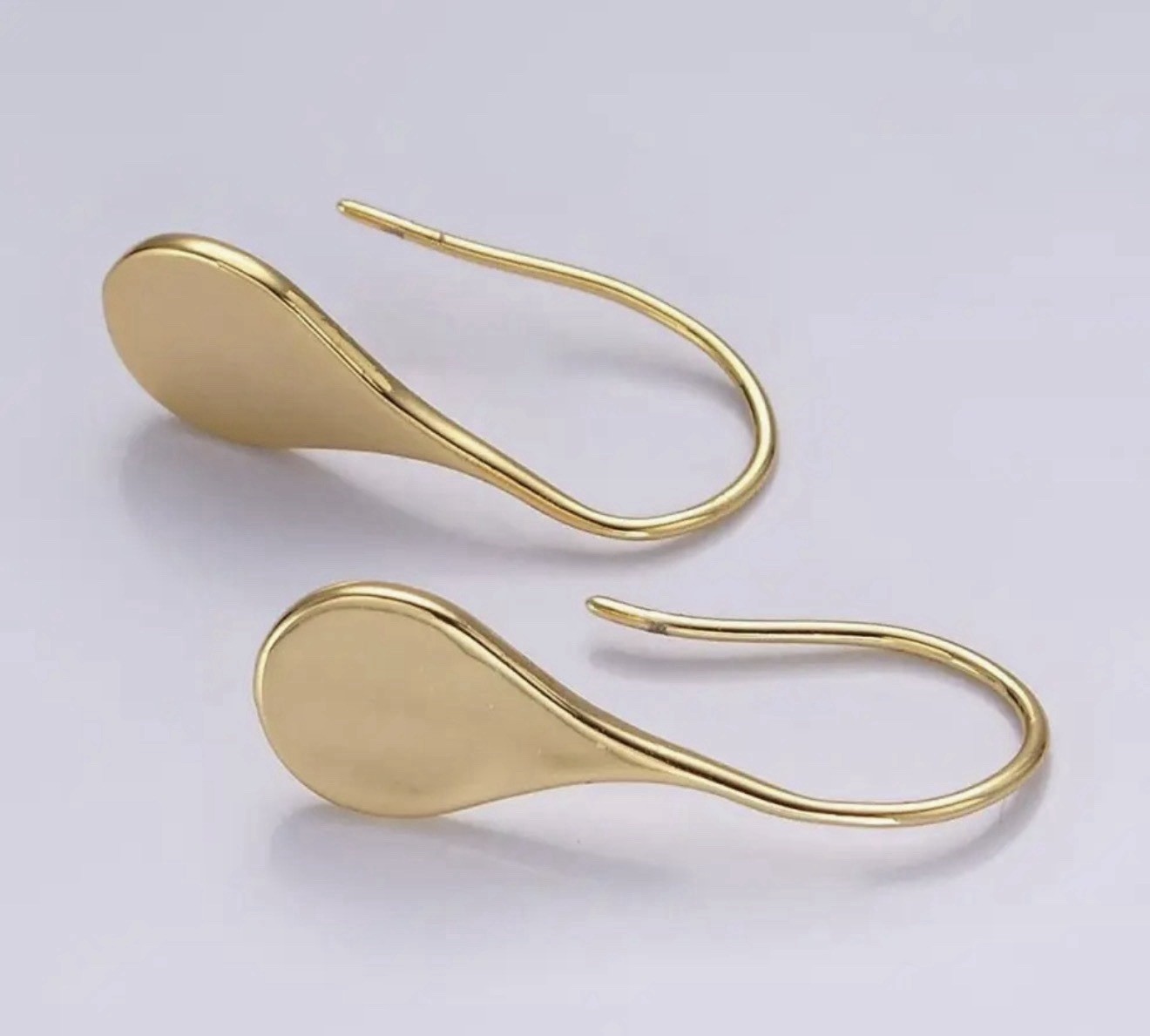 NEW French Minimalist 14K Gold Filled Teardrop Minimalist French Hook Earrings