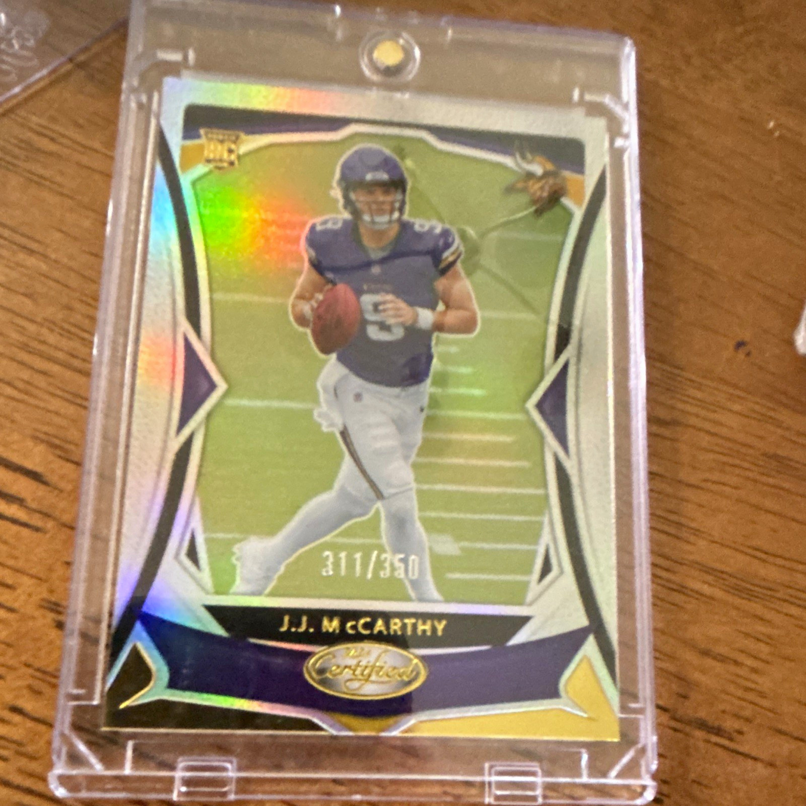 Panini Certified J.J. McCarthy Michigan Wolverines NCAA Football Serial #311/350