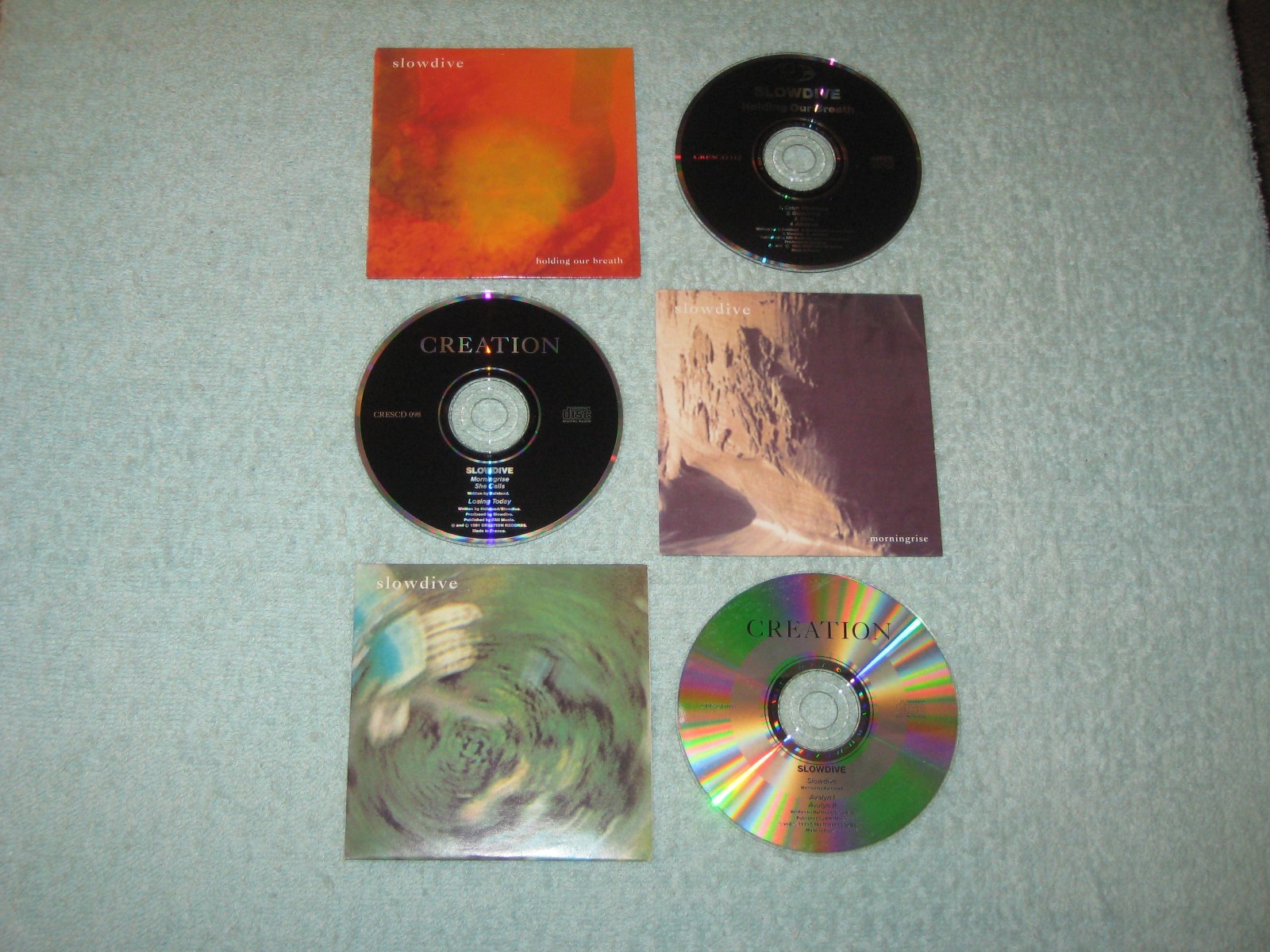 Slowdive first three EPs France-for-UK CDs (Creation) near mint, shoegaze, indie