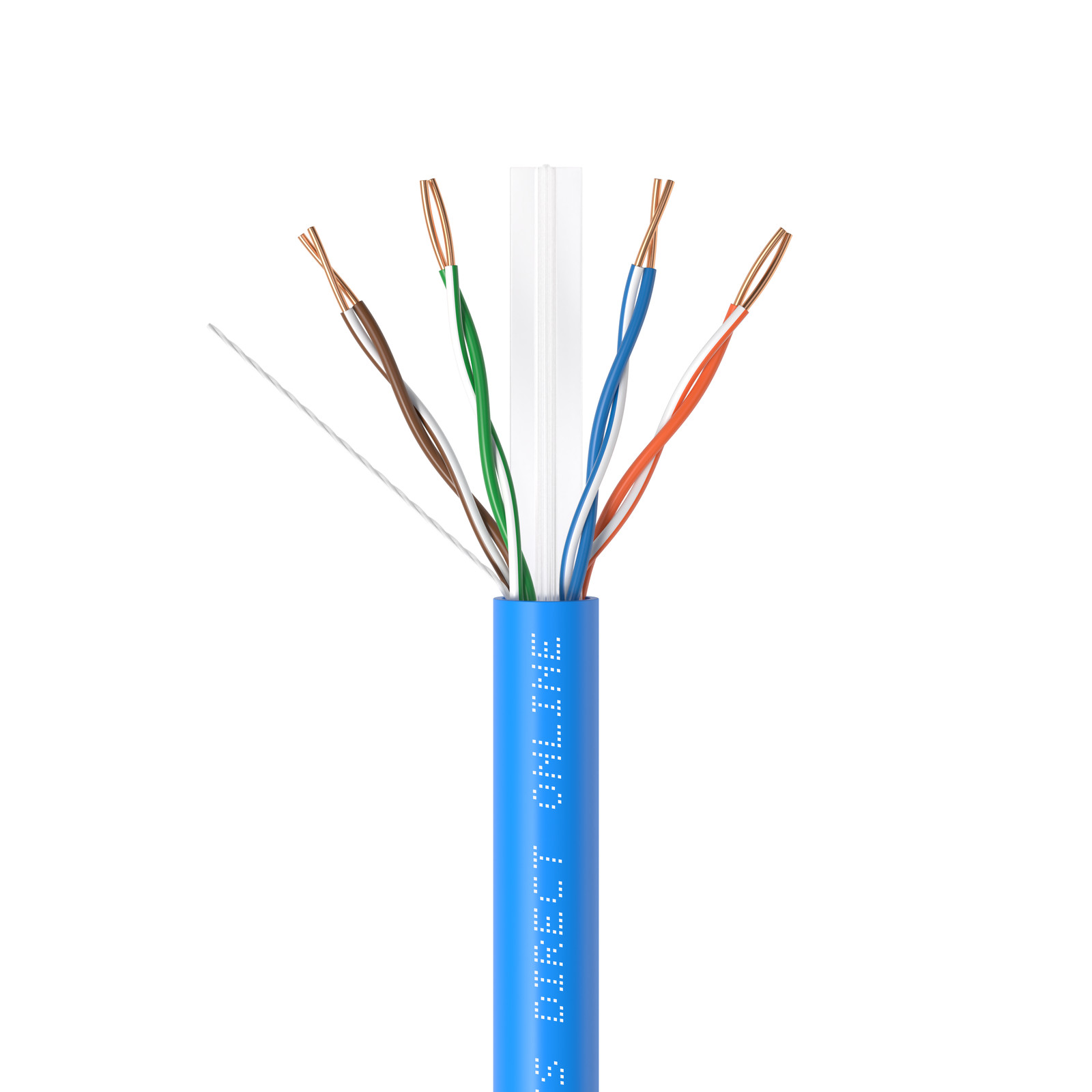 1000FT 500FT CAT6 CCA Cable 23AWG Bulk Solid Network Wire White Blue Gray Black