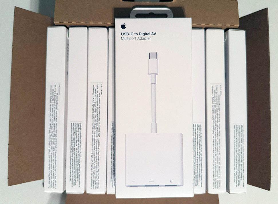 LOT OF (50) OEM APPLE USB-C To Digital AV Multiport MUF82AM/A A2119 - BRAND NEW LOT OF (50) OEM APPLE USB-C To Digital AV Multiport MUF82AM/A A2119 - BRAND NEW