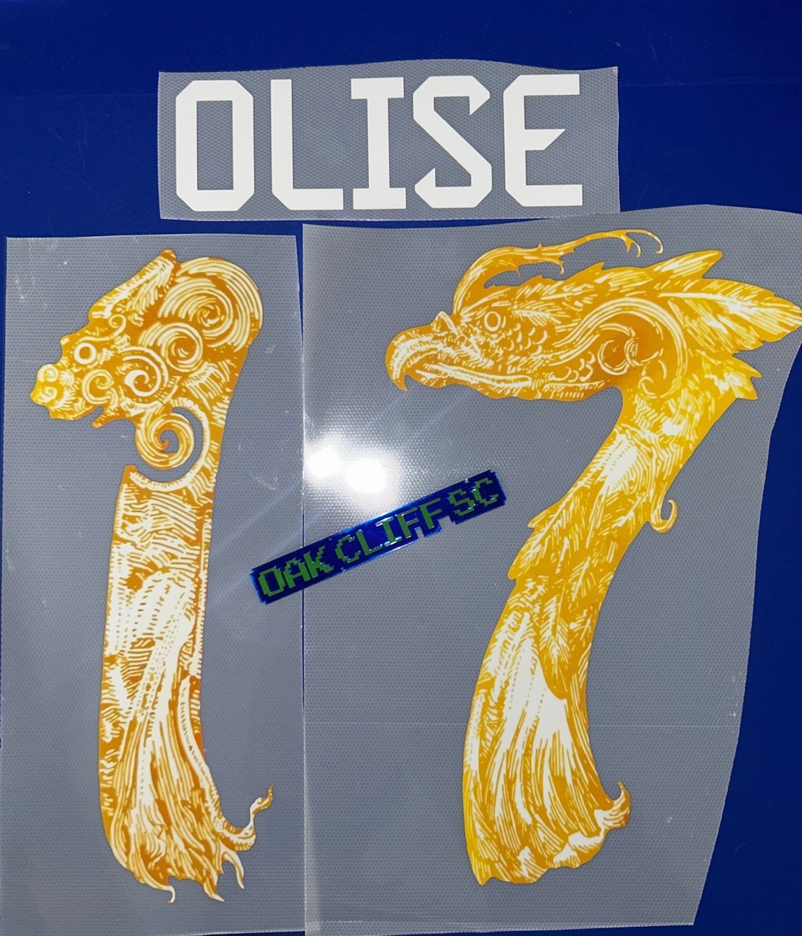 Olise 17 FC Bayern Munich Audi Tour Name Set