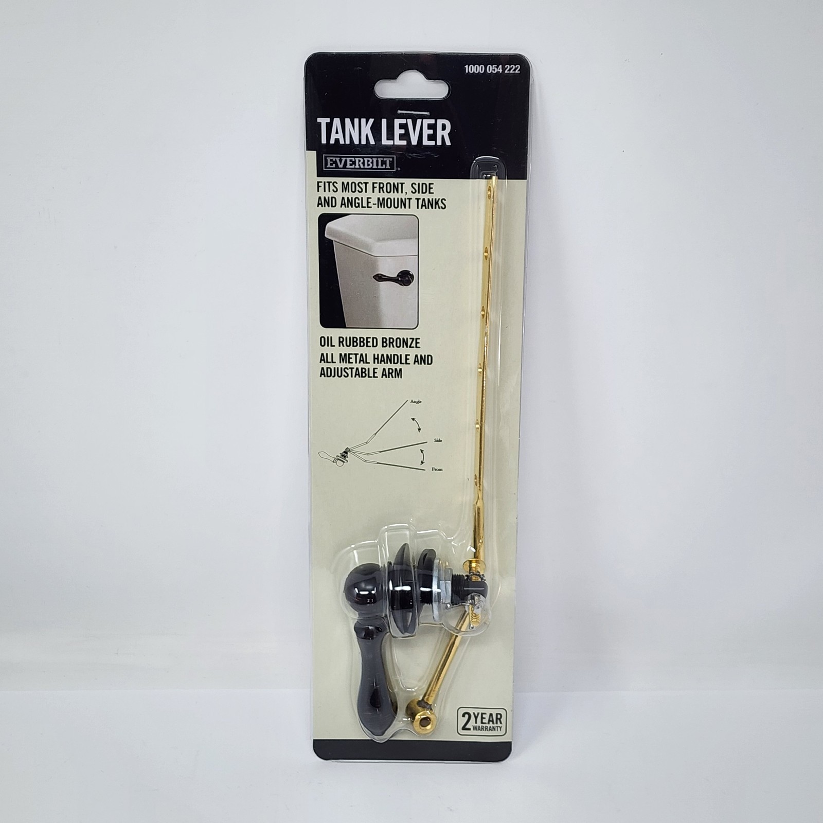 Everbilt Toilet Tank Lever Handle Universal Mount Brass in Oil Rubbed Bronze