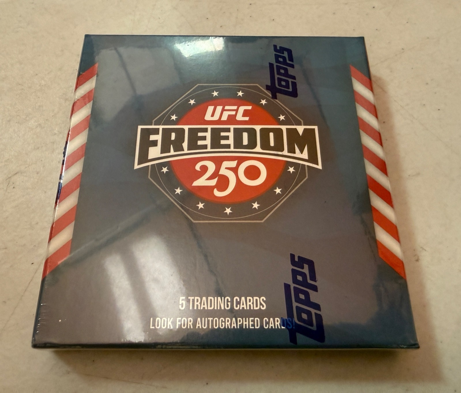 2026 Topps UFC Freedom 250 HOBBY BOX 5 Cards Factory Sealed 1 HIT- QTY AVAILABLE