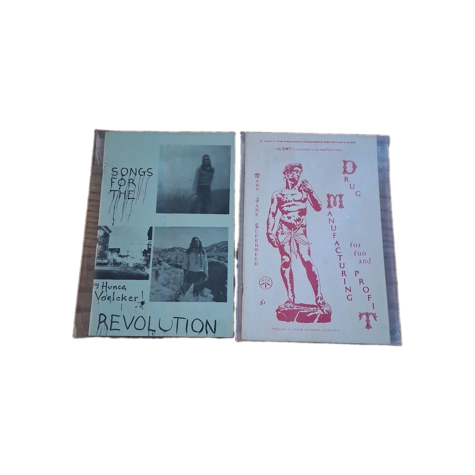 VTG 1969 Counter-Culture Zine Lot: Mary Jane Superweed & Songs for Revolution