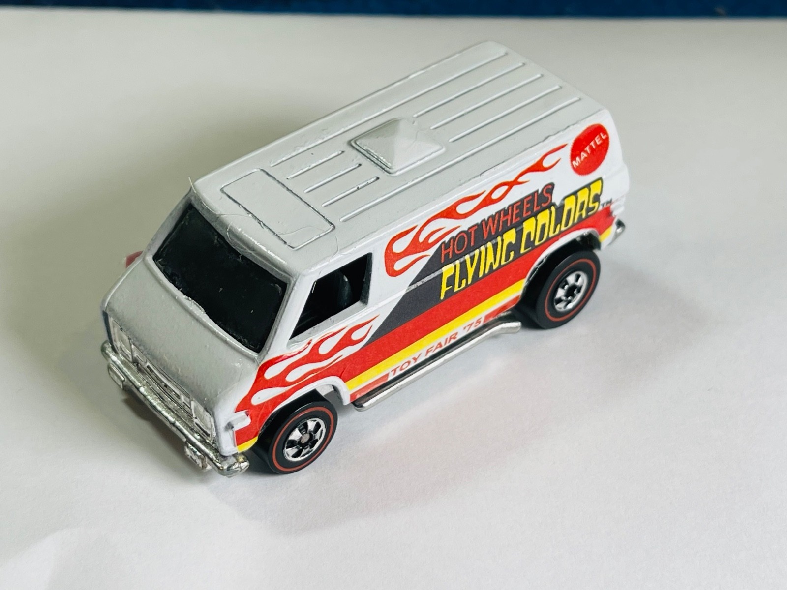 Restored/Customized Hot Wheels Redline - 1975 - Super Van - White Toy Fair Decal