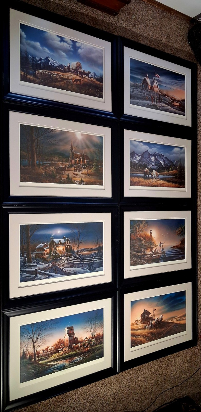Complete Set AMERICA THE BEAUTIFUL Limited Edition Signed by Terry Redlin