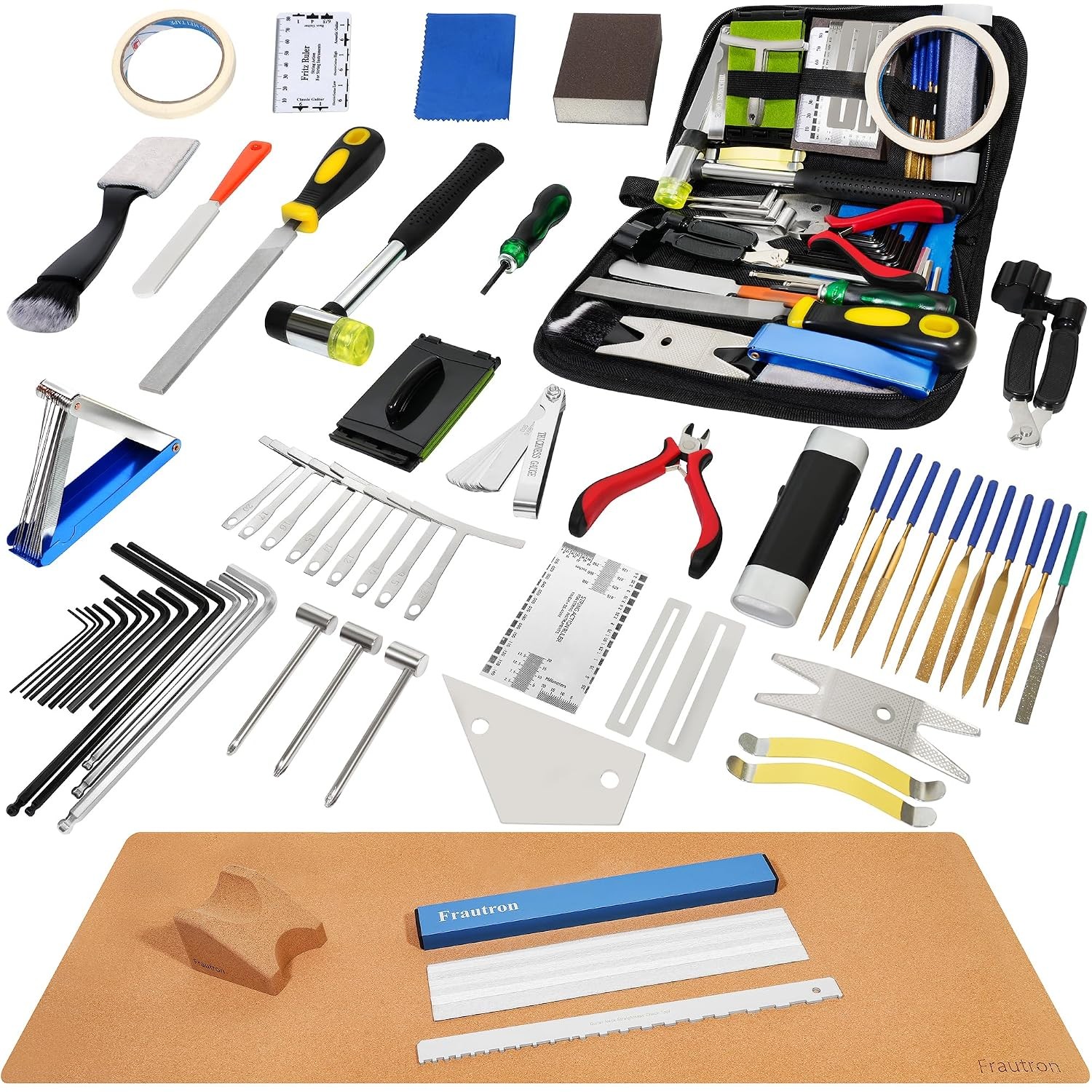 Complete Guitar Repairing Maintenance Luthier Setup Tool Kit