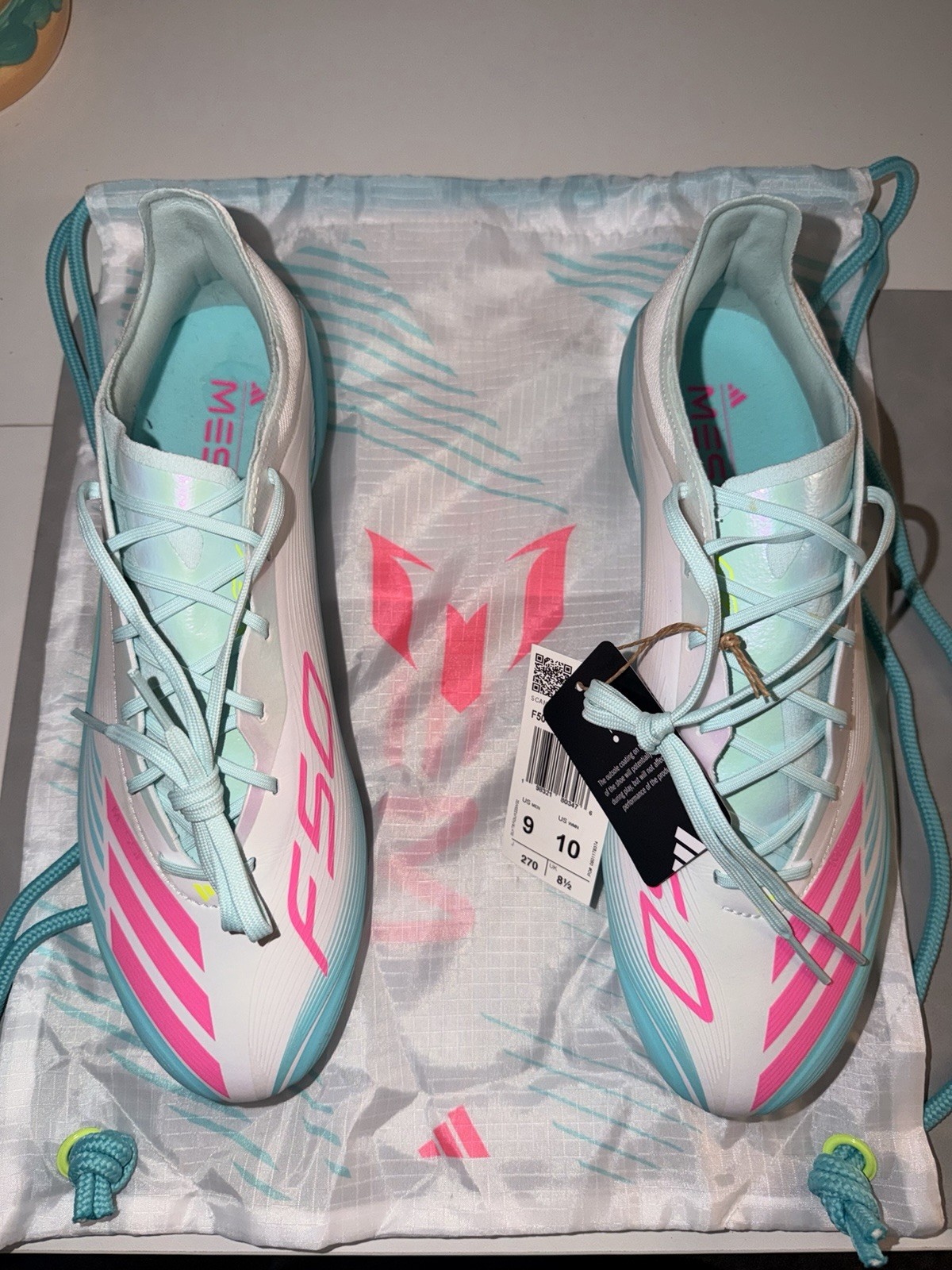 Adidas F50 Messi Elite Soccer Cleats Men's Size 9 NEW w/ Bag