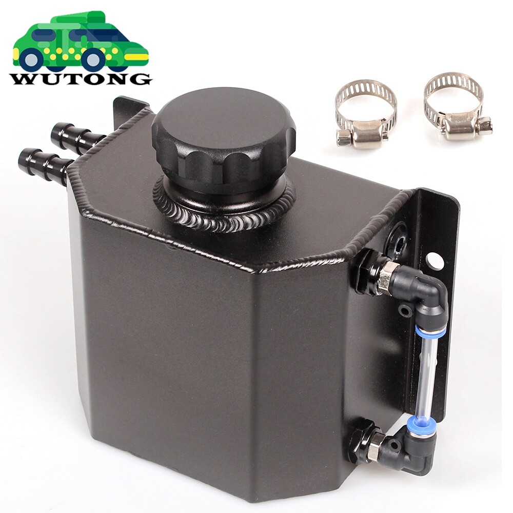 1L Aluminum Radiator Coolant Overflow Bottle Recovery Water Tank Reservoir NEW