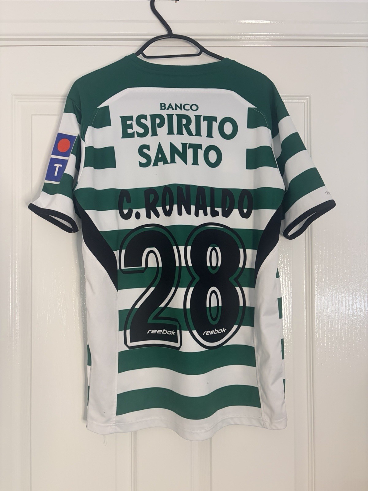 Sporting CP 2003/04 Reebok Home Shirt C. Ronaldo #28 Vintage  Small
