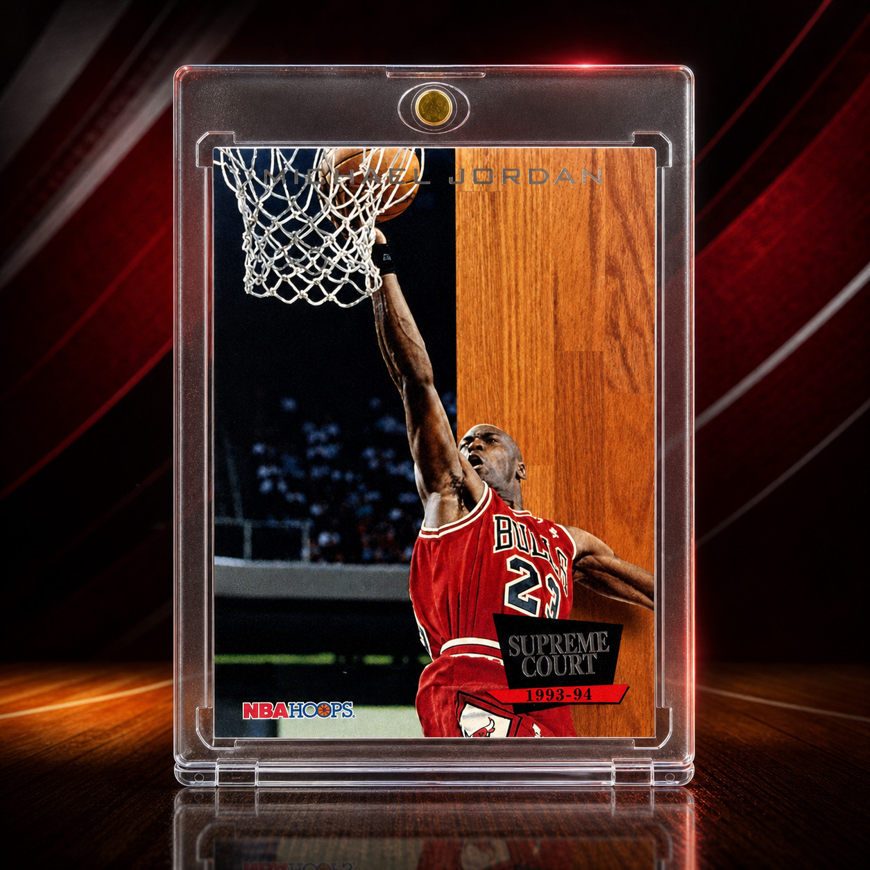 Michael Jordan RARE 90s Silver Foil Authentic SP Insert Bulls Jersey #23 Card