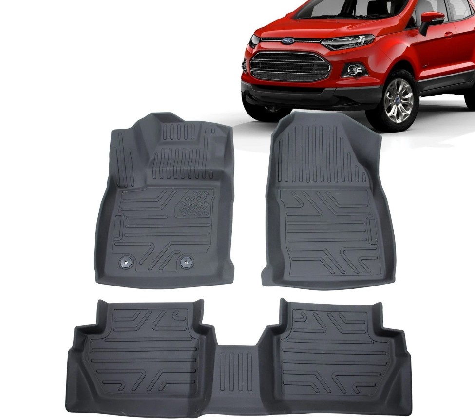Floor Mat Liners Carpets For 2018-2022 Ford EcoSport TPE Rubber All Weather