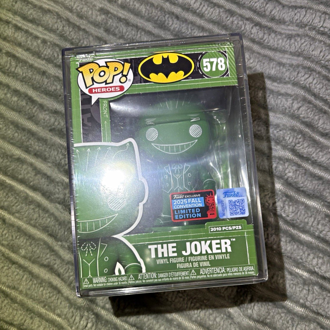 Funko Pop Heroes DC Batman The Joker Green #578 2025 Fall Con LE 2010 PCS Funko Pop Heroes DC Batman The Joker Green #578 2025 Fall Con LE 2010 PCS